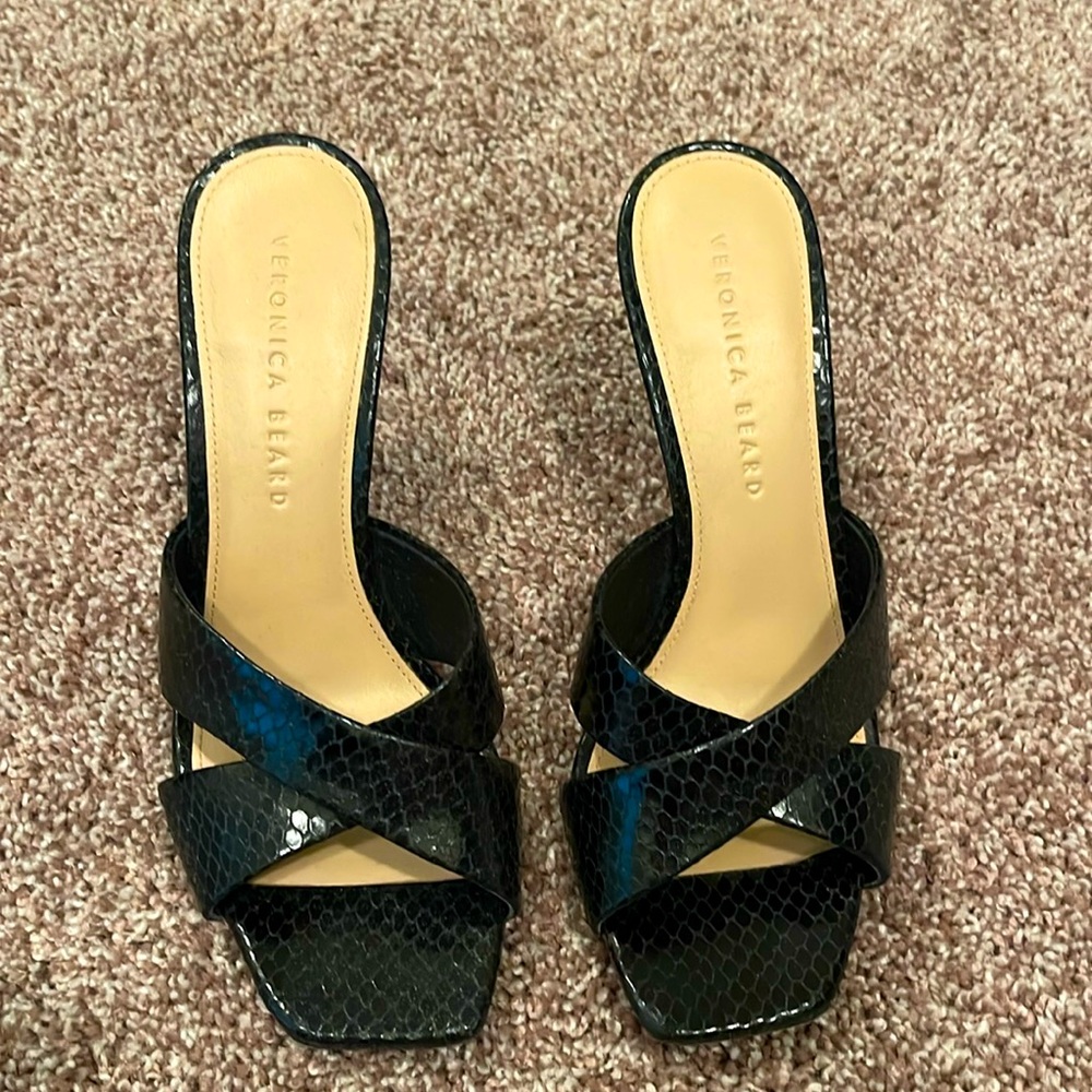 Veronica Beard Black Sandals